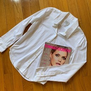 NORMA KAMALI White Button Down Shirt